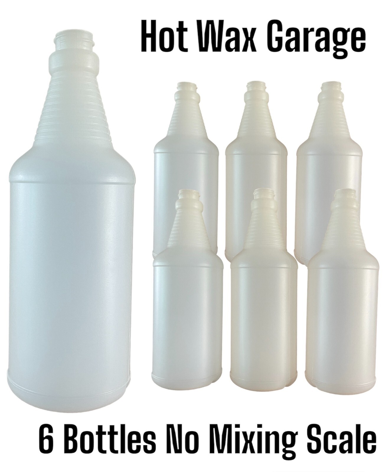 Empty 32oz Heavy Duty Plastic Bottles 28/400 Neck – 6 pack