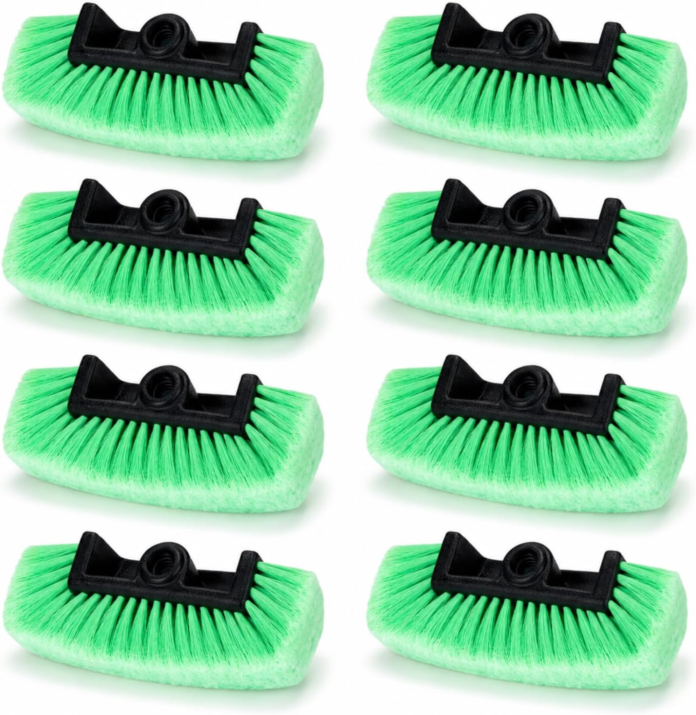 8 Pcs Car Wash Brush Head with Soft Detailing Bristle Flow Thru Car Cleaning Bru