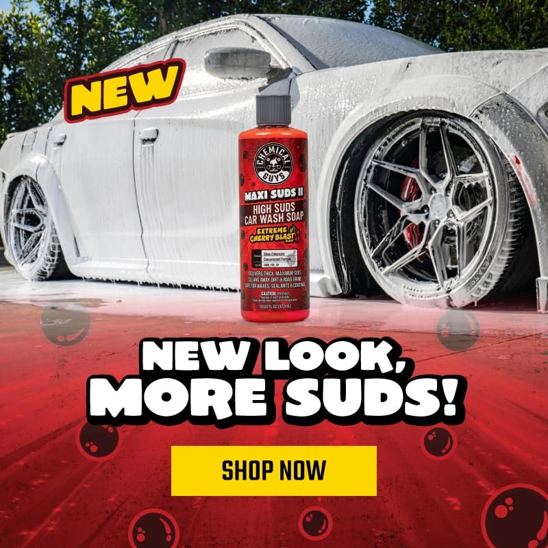 Chemical Guys Maxi Suds II Foaming Car Wash Soap – High Foam Car Wash Soap, C…