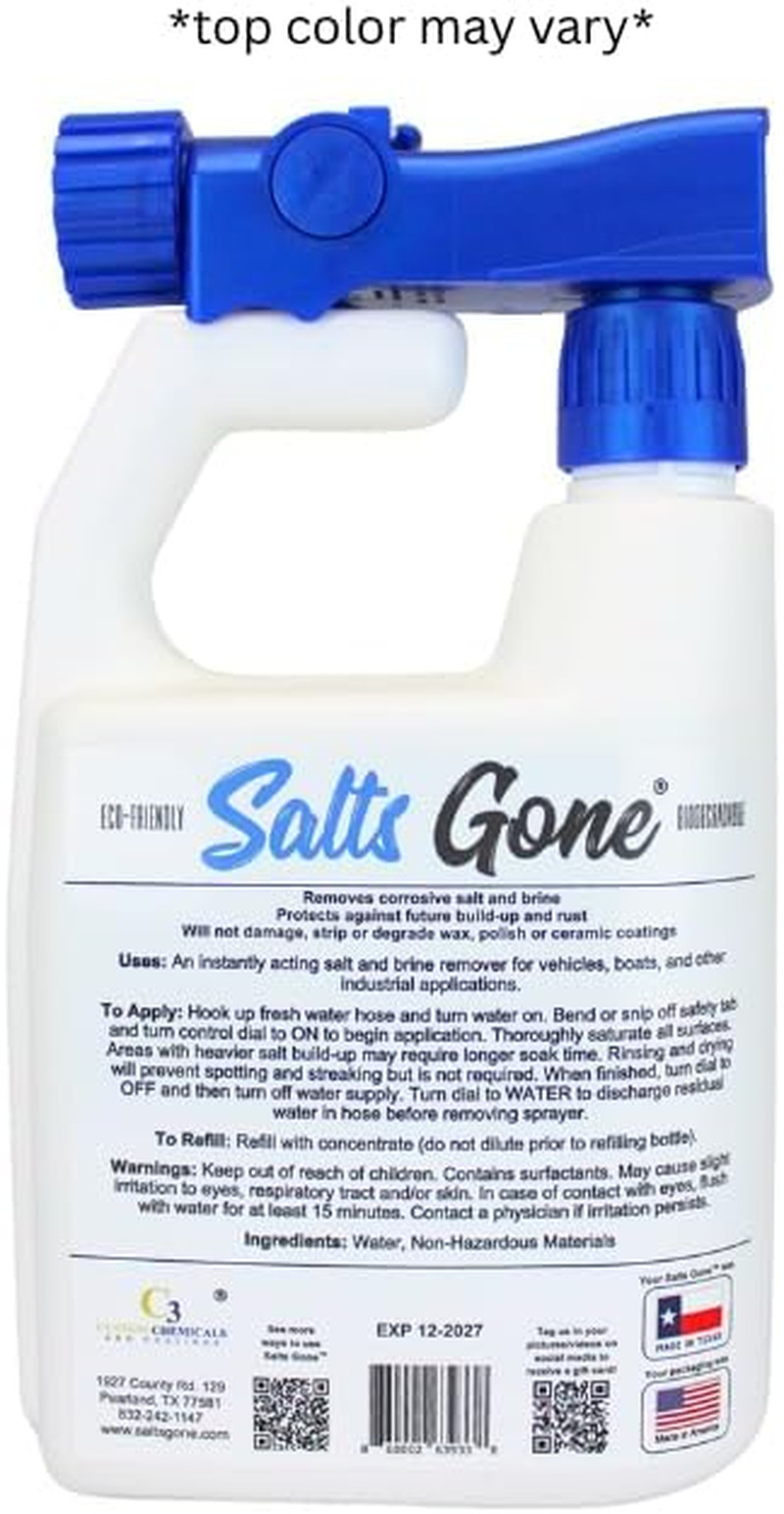 32oz Hose End Sprayer Salt Remover Biodegradable Corrosion Cleaner Wash