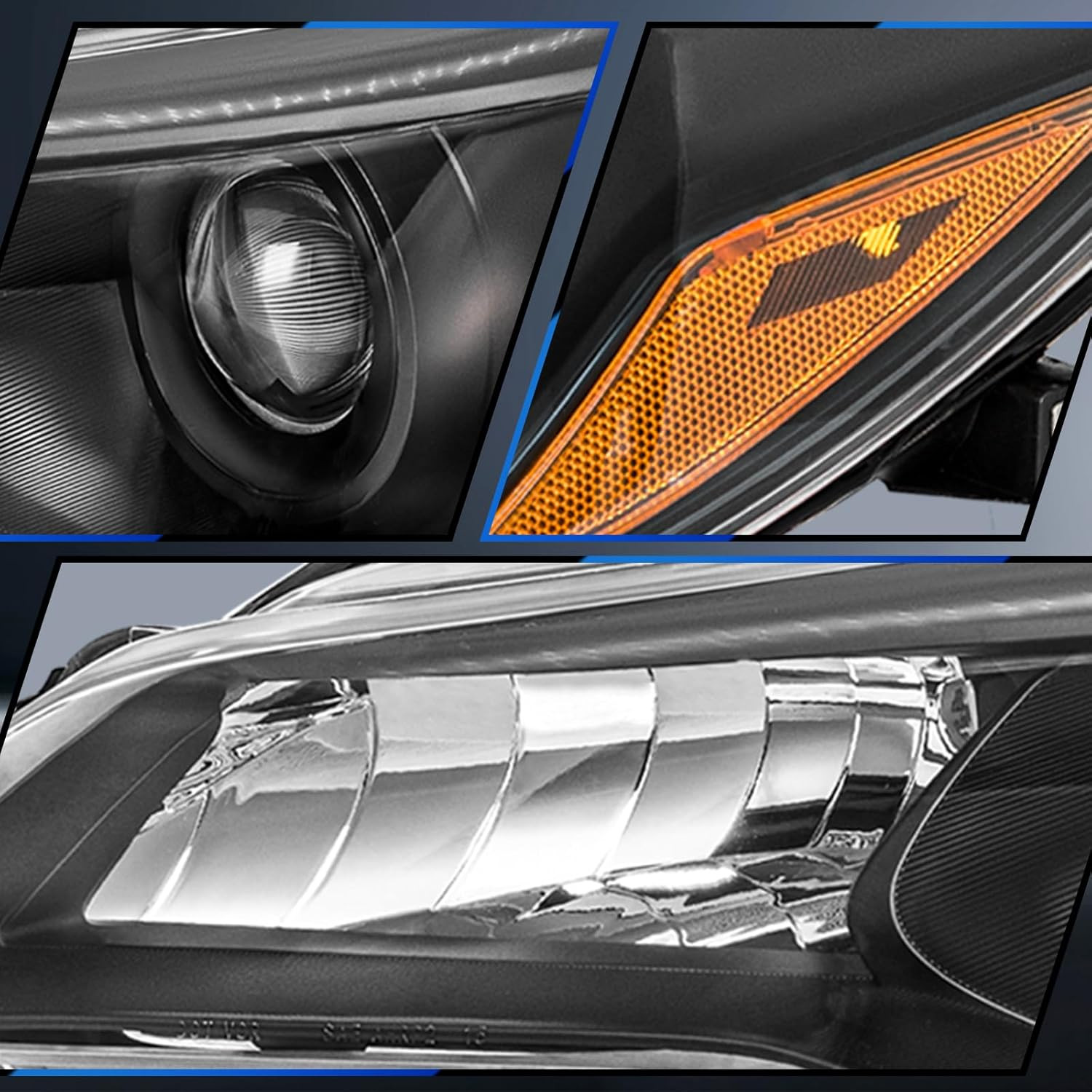 Headlight Assembly Compatible with 2015-2017 2015 2016 2017 Toyota Camry Driver