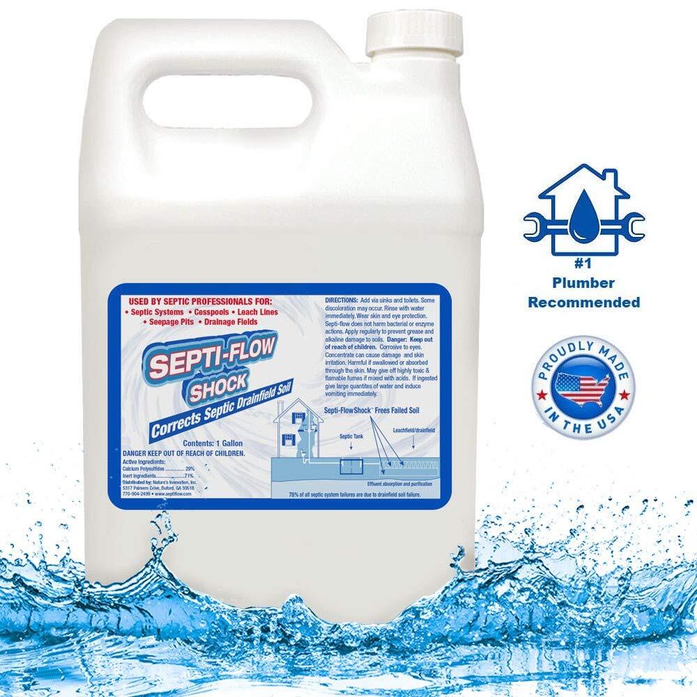 Septic Drainfield Repair Solution – Dissolves Hardened Soil 1 Gallon 4-Pack