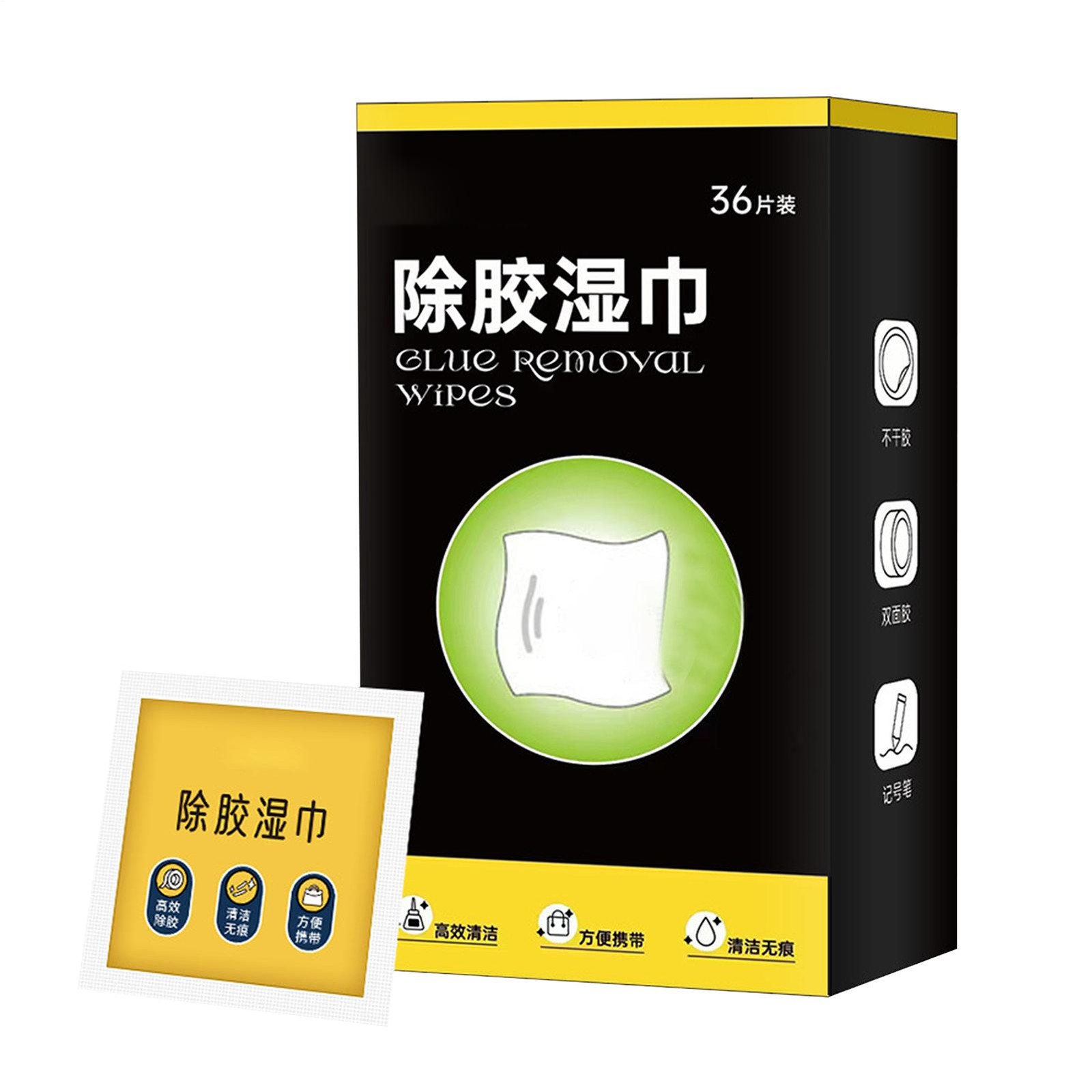Auto Interior Car Glue Cleaning Wipes Safely Removes Stickers Tape Traceless