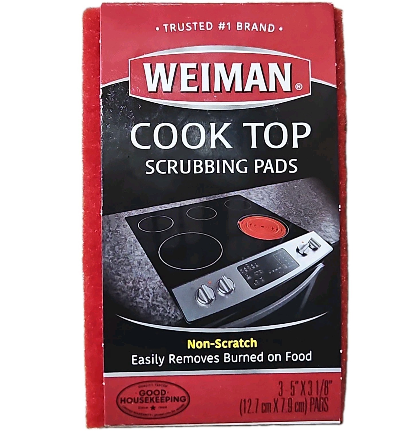Weiman No Scent Cooktop Scrubbing Pads 2 ct Sponge