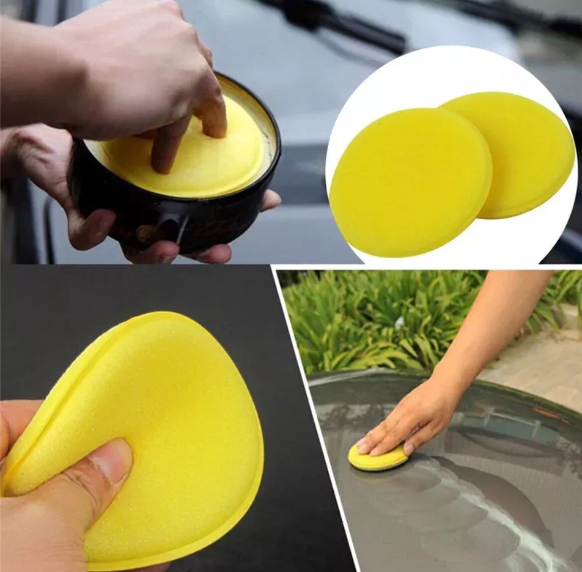 Car Foam Sponge 12Pcs Wax Applicator Cleaning Detailing Pads
