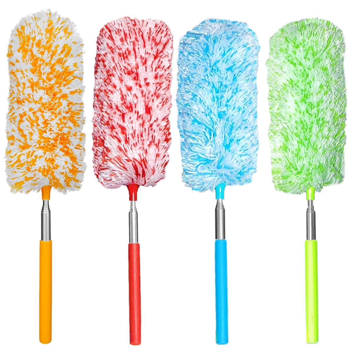 4 Pcs, [Microfiber] Hand [Duster] [Washable] Microfibre Cleaning Tool Extenda…