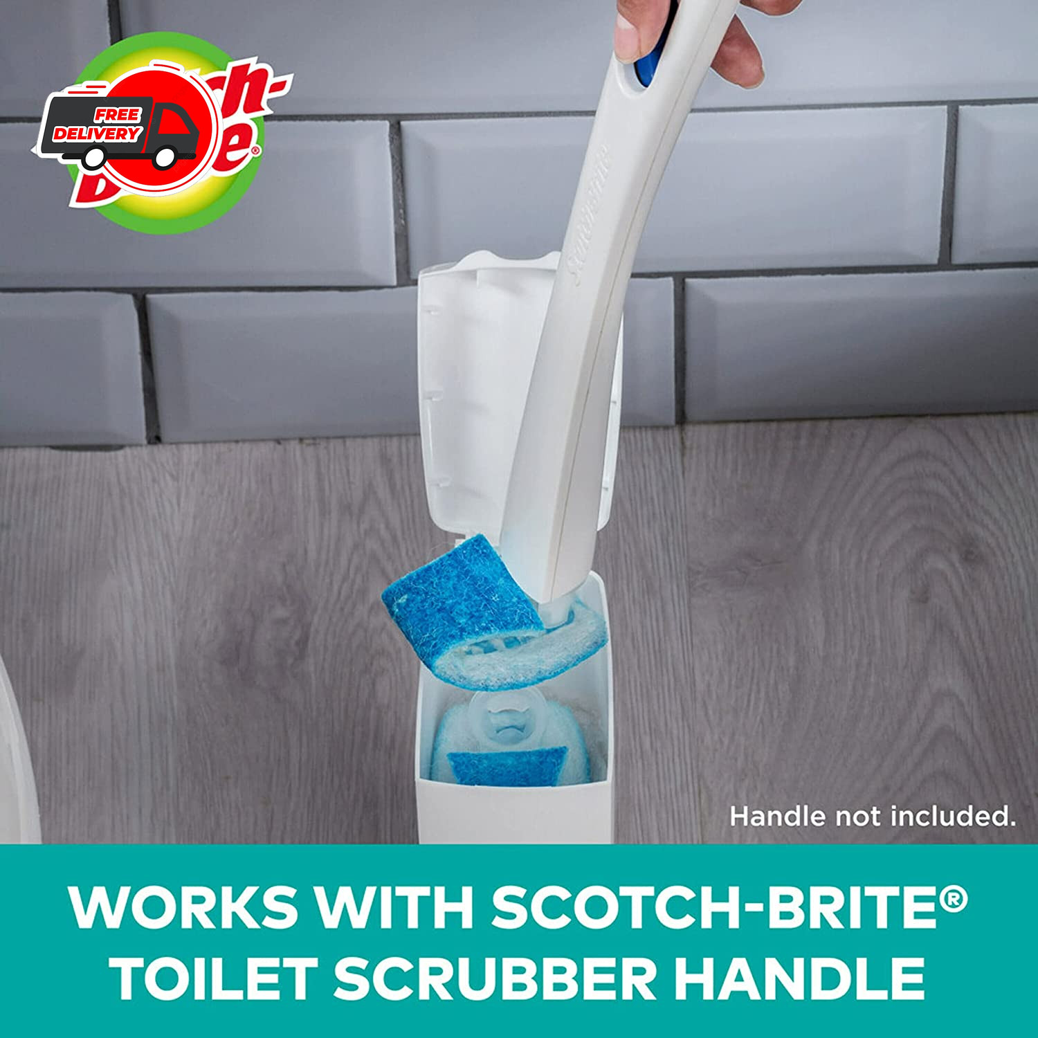 30 Pack Scotch Brite Disposable Toilet Scrubber Refills 10 Count Each
