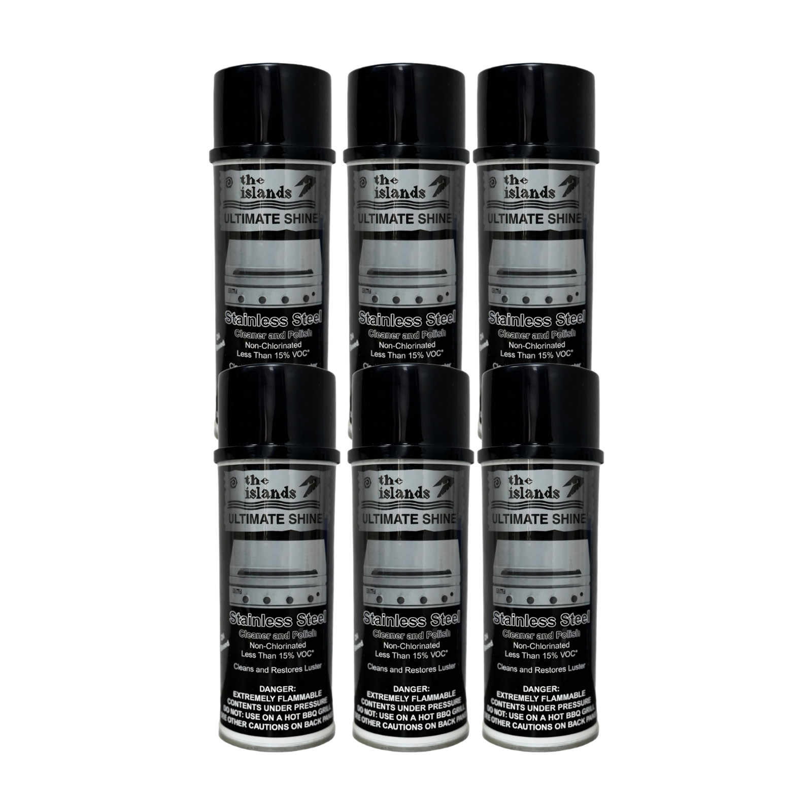 The Islands Ultimate Shine – Stainless Steel Cleaner & Polish, 16oz – Case of 6