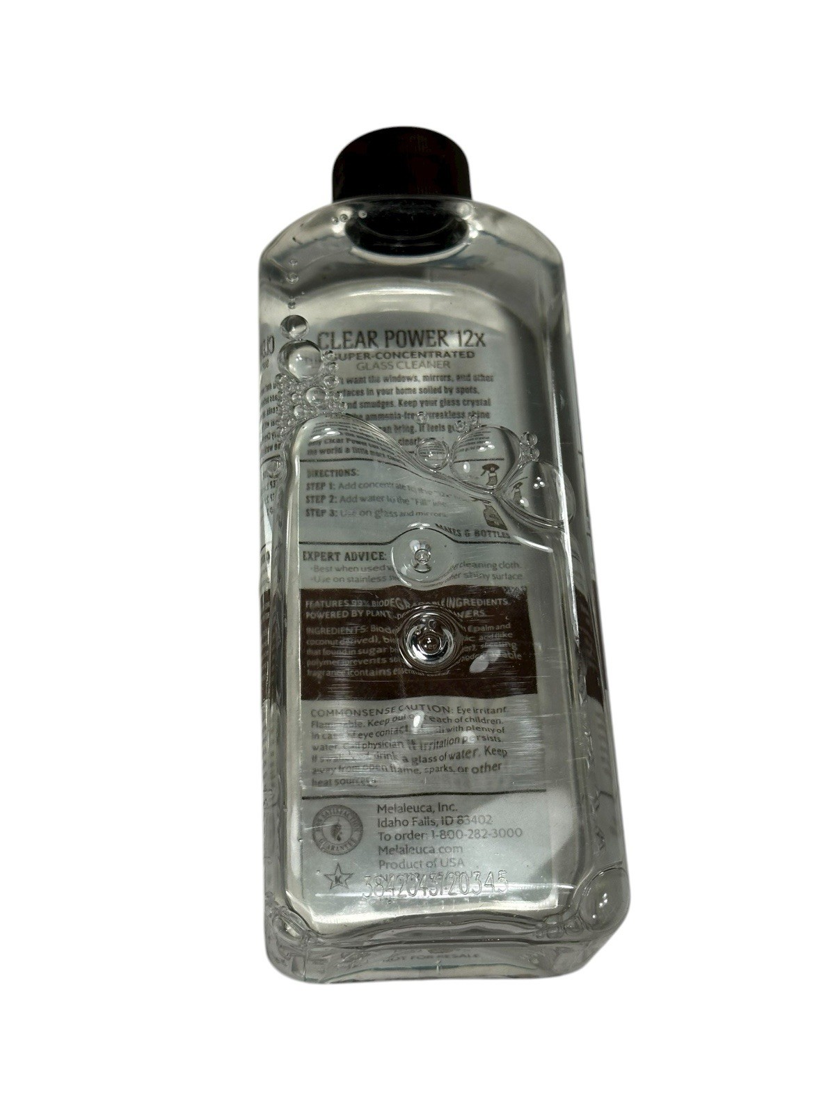 NEW ecosence cleaner 8 fl oz clear power 12X super concentrated GLASS CLEANER