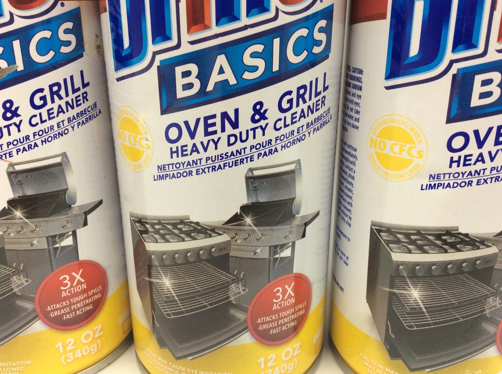 Brillo Oven & Grill Heavy Duty Cleaner 12oz, 3X Action🔥PACK OF 6 CANS🔥