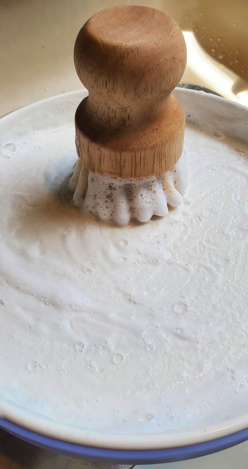 Solid Dish Soap & Scrub Brush*Pink Grapefruit* Porter Family Farm Organics 4oz