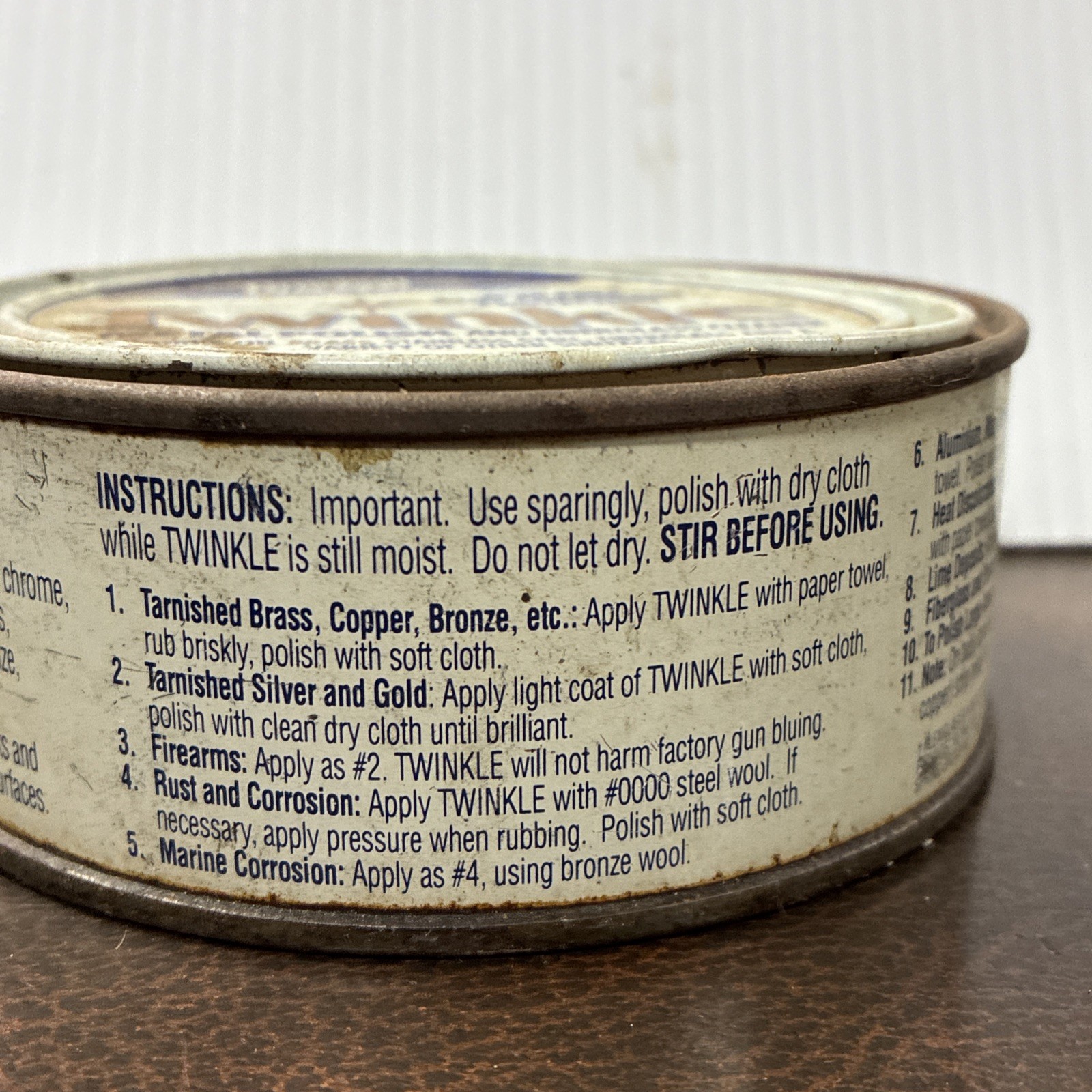 VTG 1990 DRACKETT Twinkle Metal Polish and Fiberglass Cleaner 7oz.- No.165Z- USA