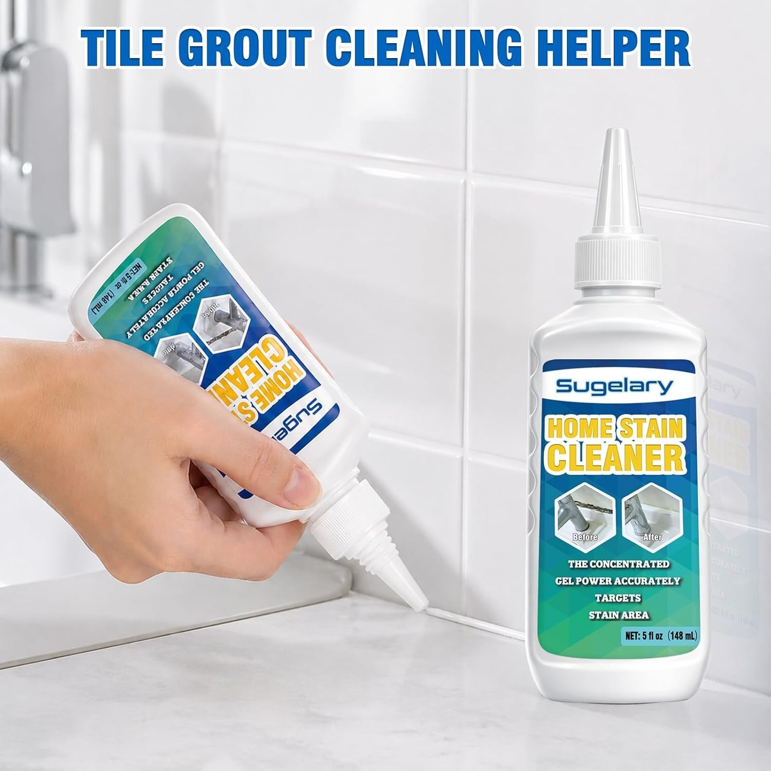 5 fl oz Powerful Mold Stain Cleaner Gel – Quick, Easy Removal for Home & Laundry