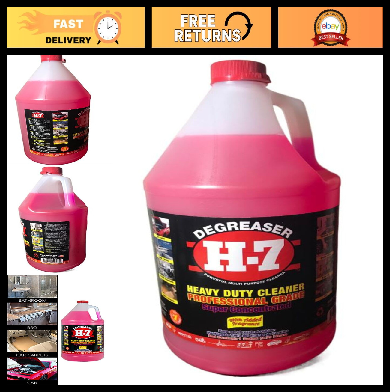 Heavy Duty Degreaser 1 Gallon – Industrial Strength Cleaner for Tough Grease & G