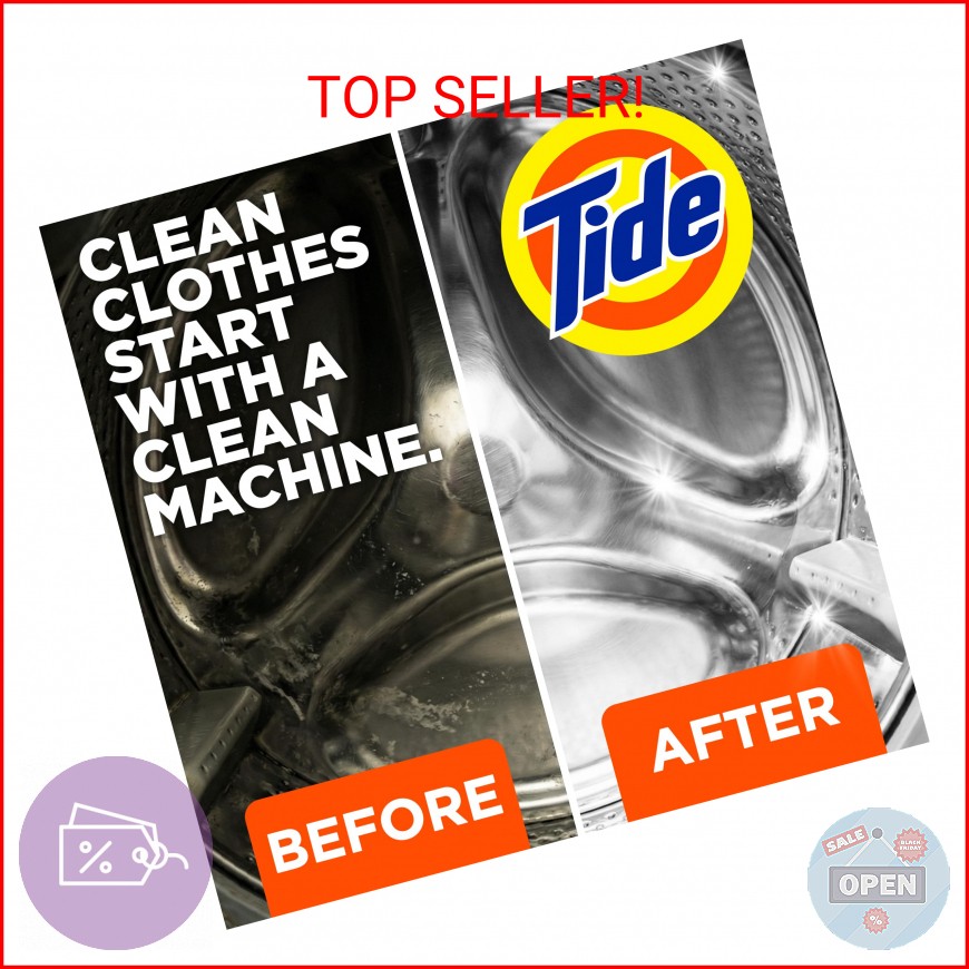 Washing Machine Cleaner by Tide, Washer Machine Cleaner with Oxi for Front and T