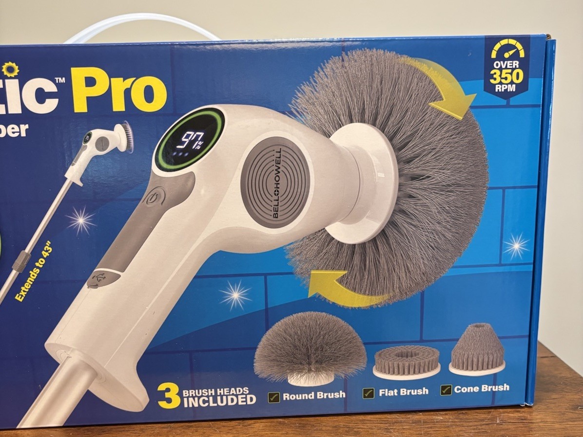 Bell + Howell Scrubtastic Pro Rechargeable Multi-Purpose Power Surface Scrubber