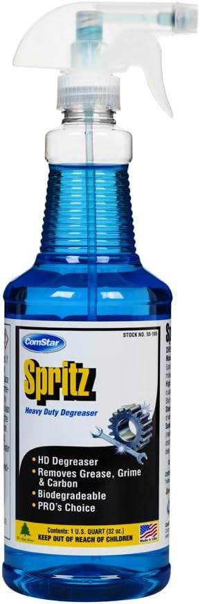 ComStar Spritz 1 Quart, Industrial Strength Degreaser for Tools & Machinery