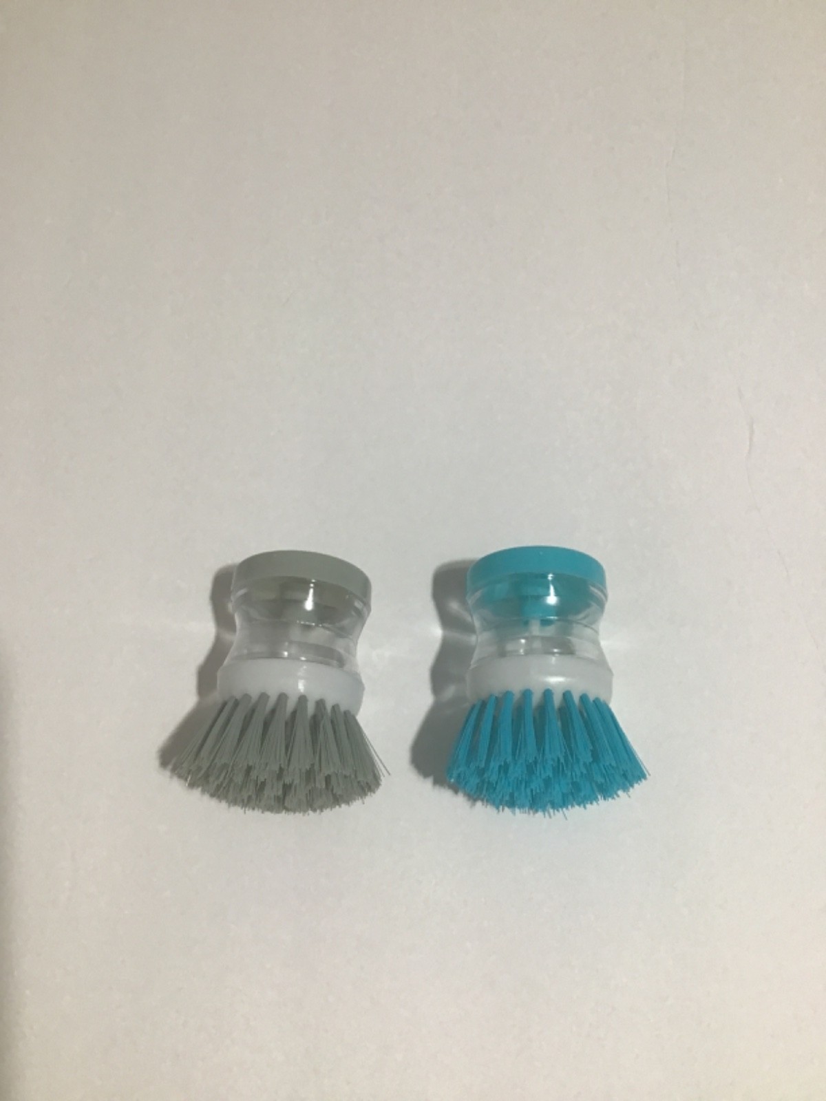 2 PC SOAP DISPENSING HANDHELD BRUSH 3 COLOR MULTI-PURPOSE CLEANING