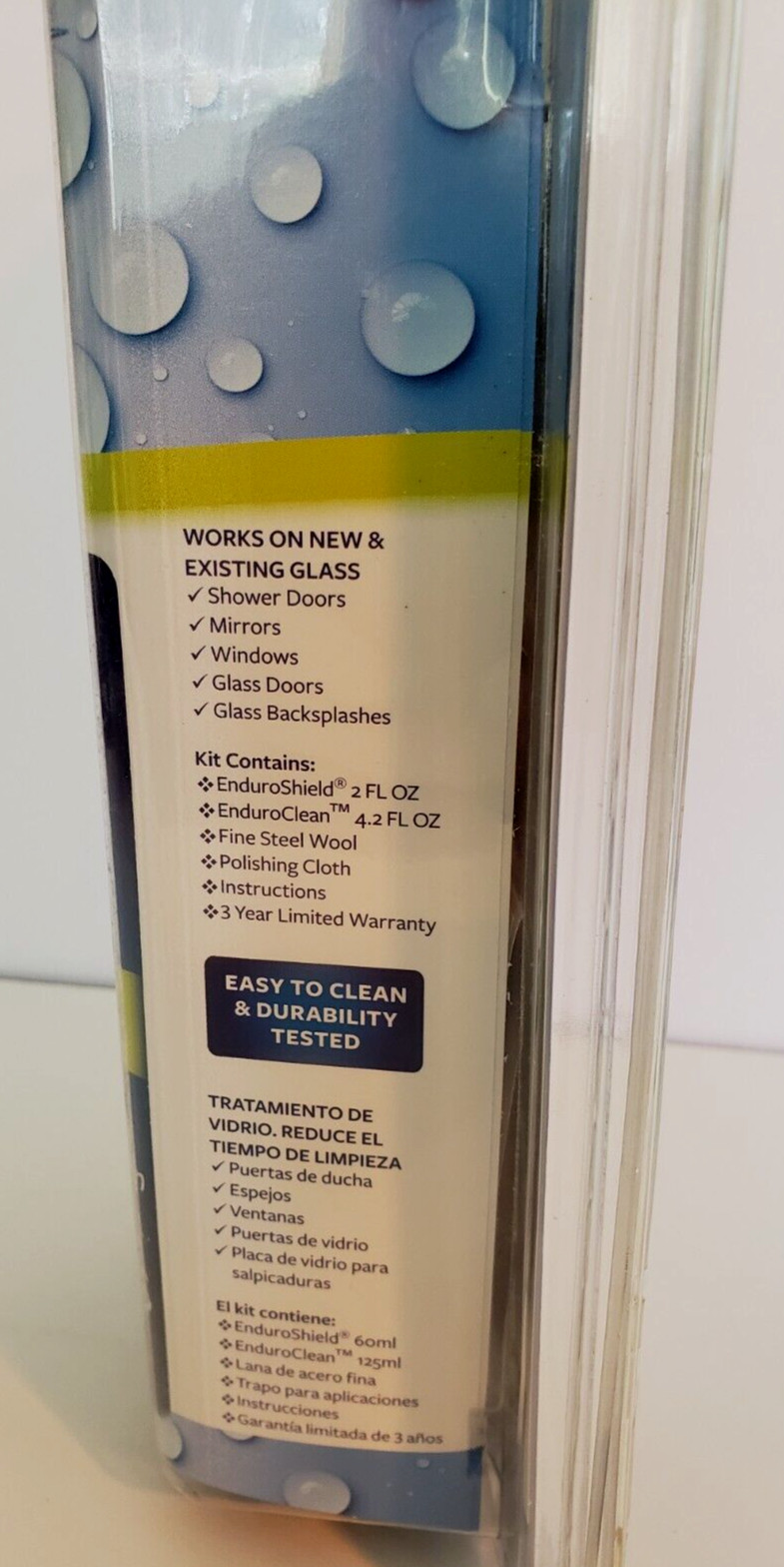 Enduro Shield Home Glass Treatment for Showers and More Lasts 3 Years New Sealed