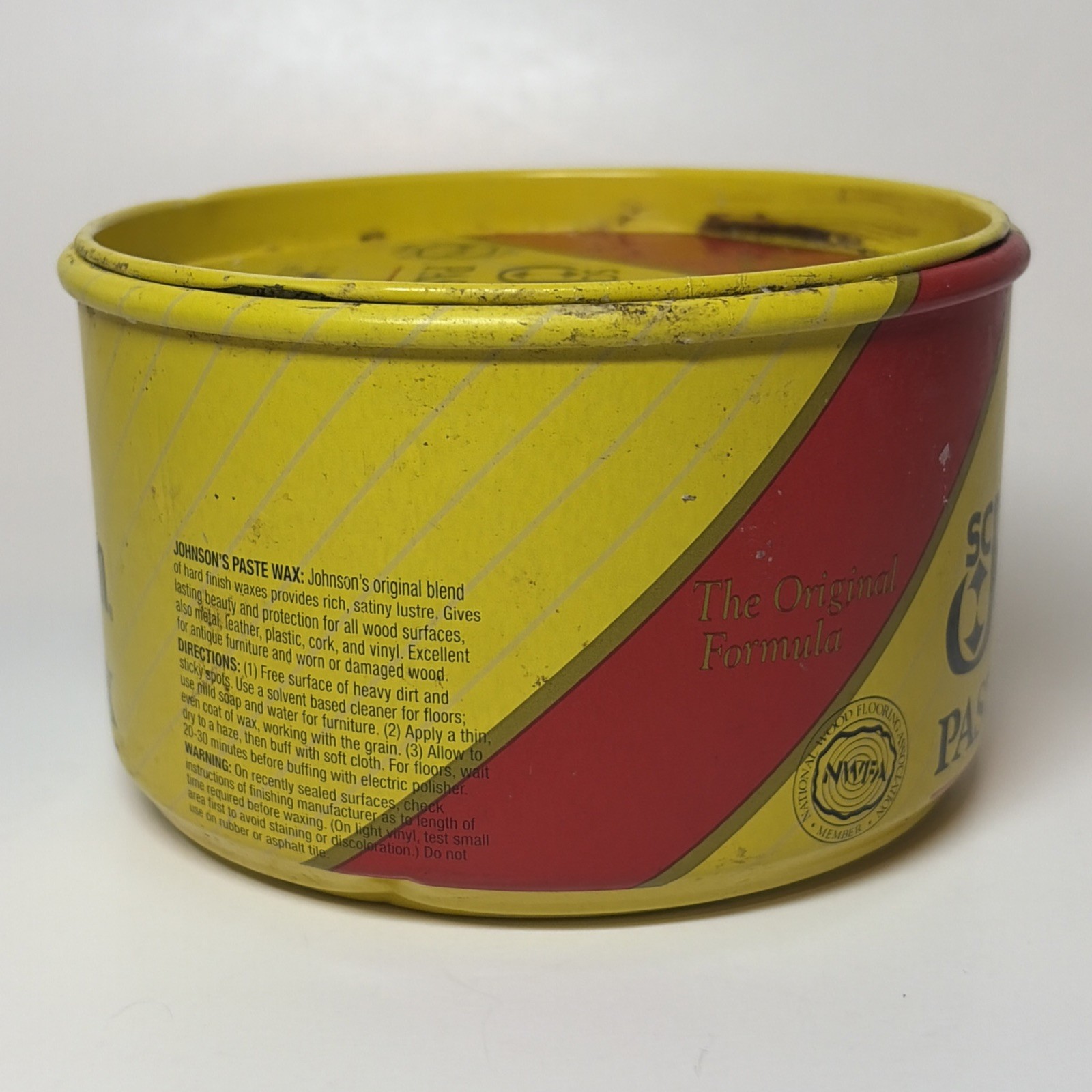 SC Johnson Paste Wax Original Formula 16oz OPEN 50% Full