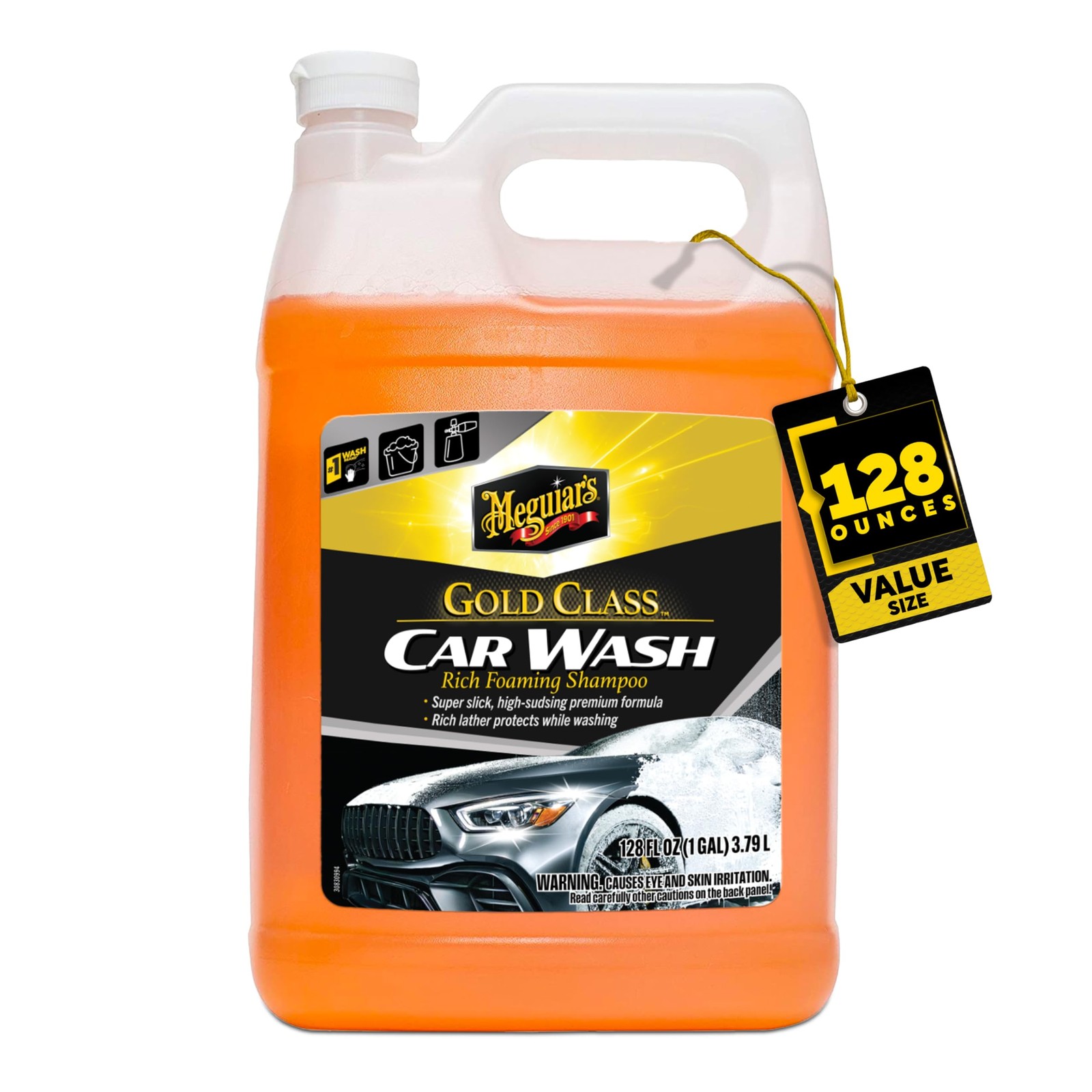 Meguiar’s Gold Class Car Wash Ultra Rich Foam Car Wash Soap and Conditioner for