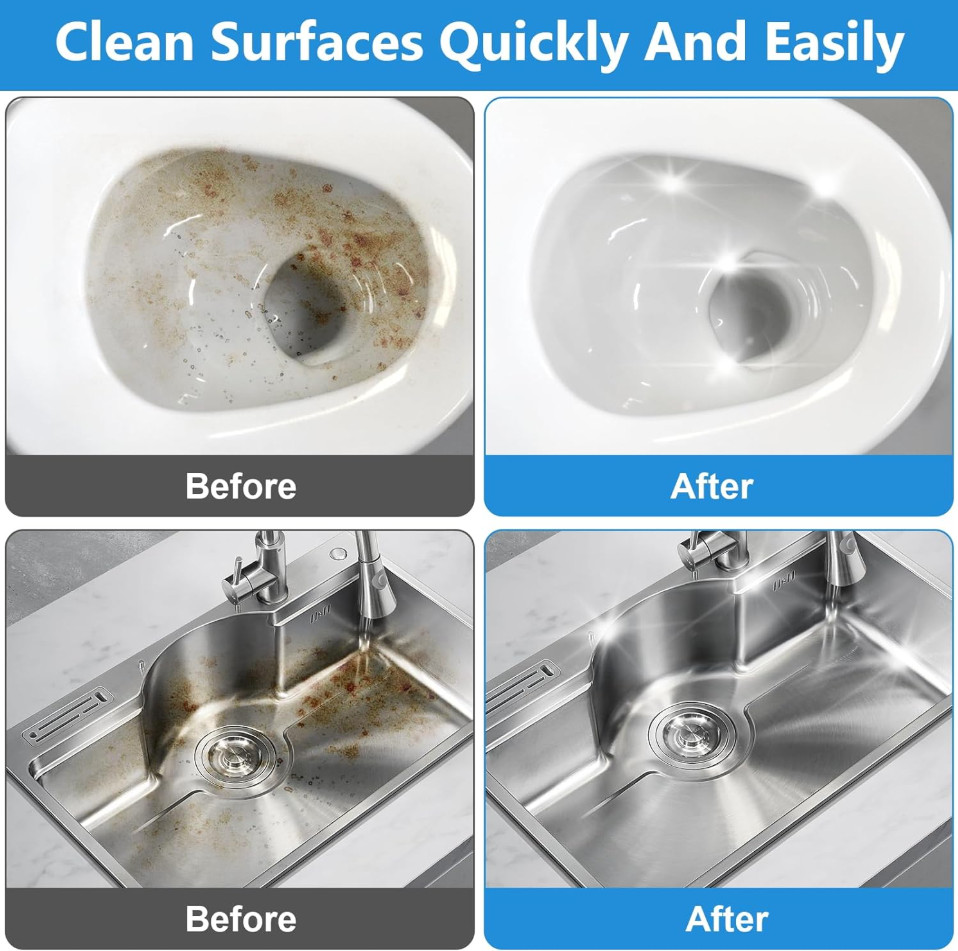 20Pack Pumice Stone for Toilet Cleaning Bowl Stick,Powerfully Cleans Hard Water
