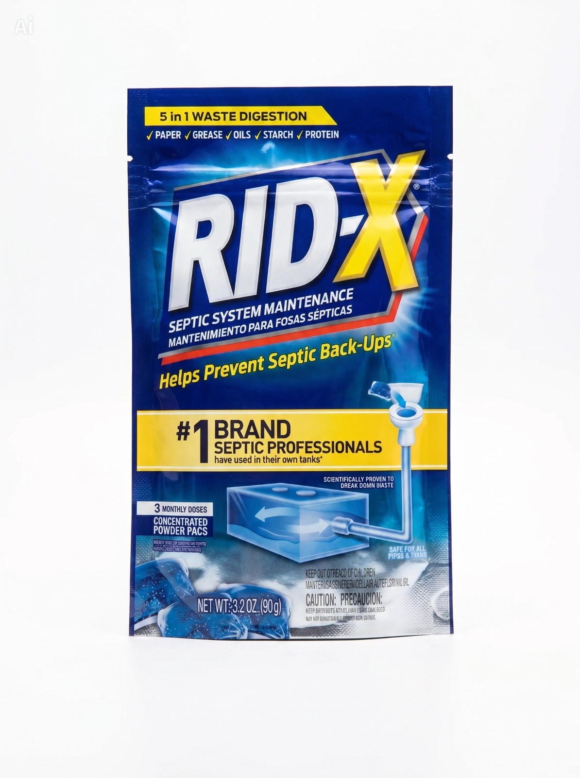 RID-X Septic Tank Treatment Pods – 3 Month Supply, Dual Action Enzymes