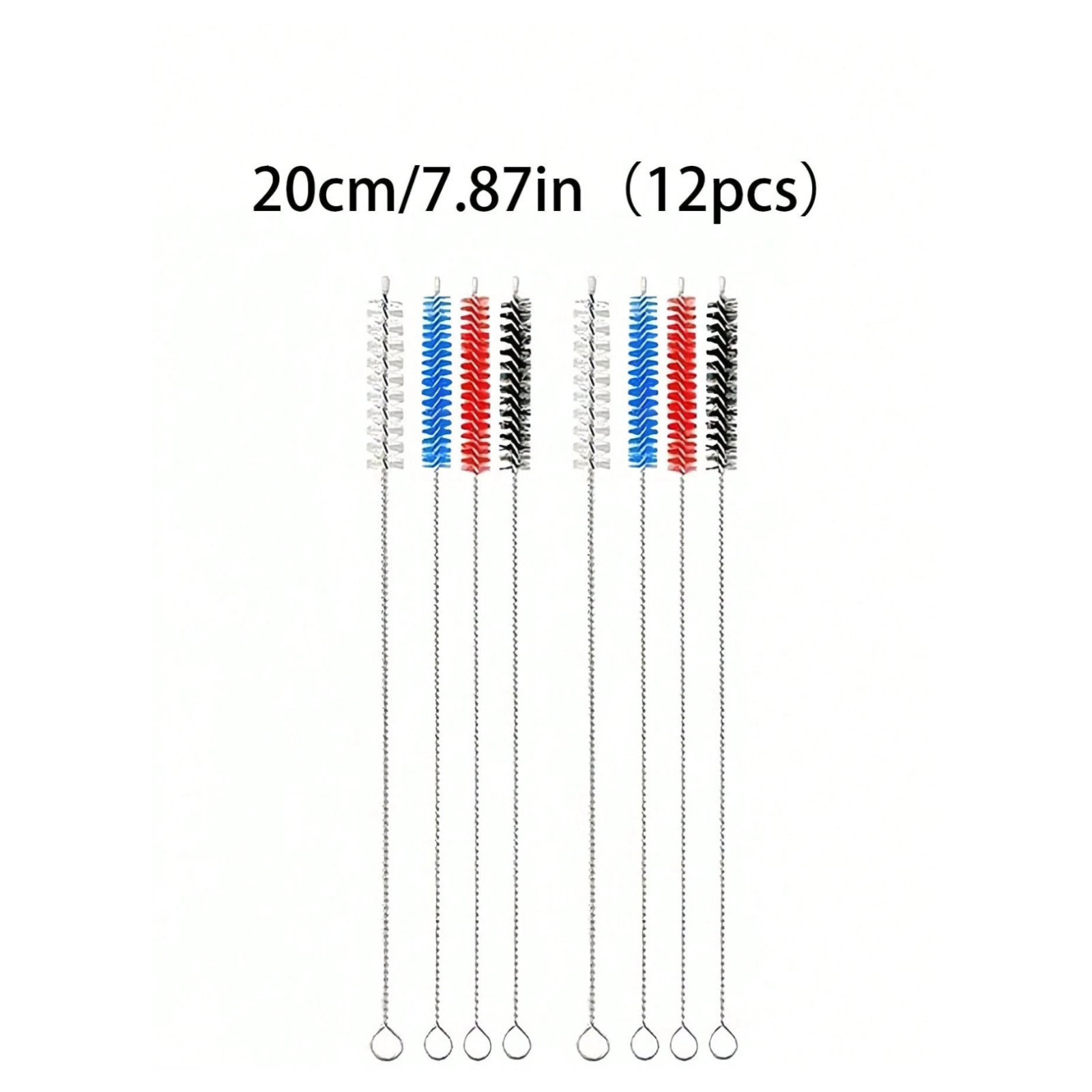 8/4PCS Nylon Straw Brush Cleaner Bottle Tube Pipe Small Long Cleaning Brushes