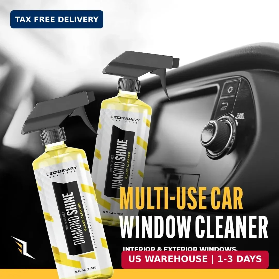 Legendary Glass Cleaner 16oz – Auto Window Cleaner Spray for Car Windows & Wi…
