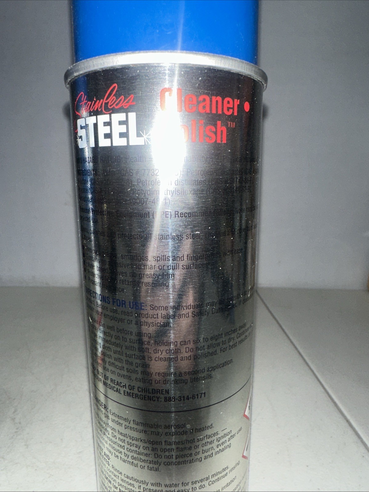 2 Cans Spartan Stainless Steel Cleaner & Polish And Protects