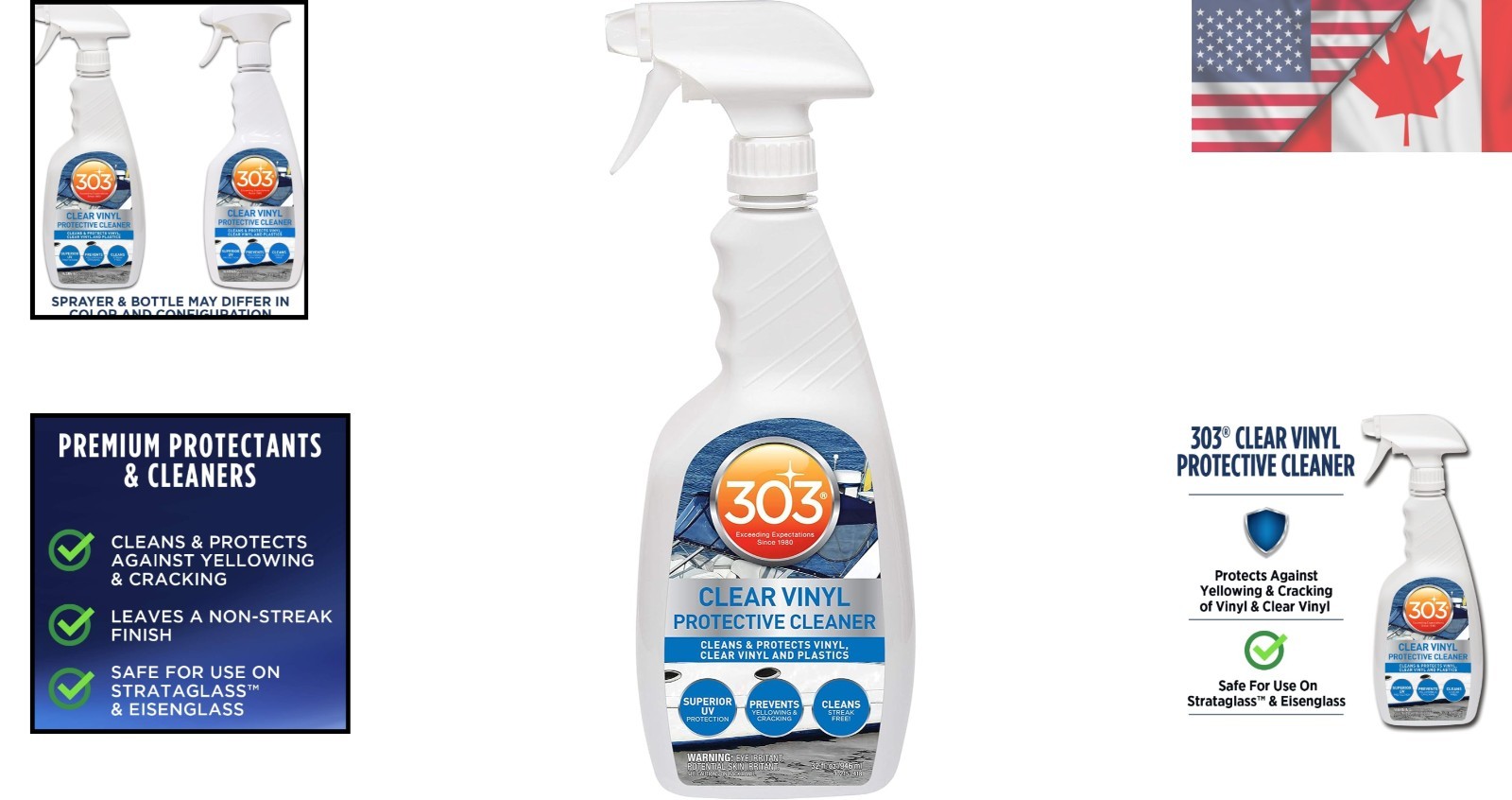 Protective Marine Spray – 32oz Vinyl Cleaner that Prevents Yellowing & Cracking