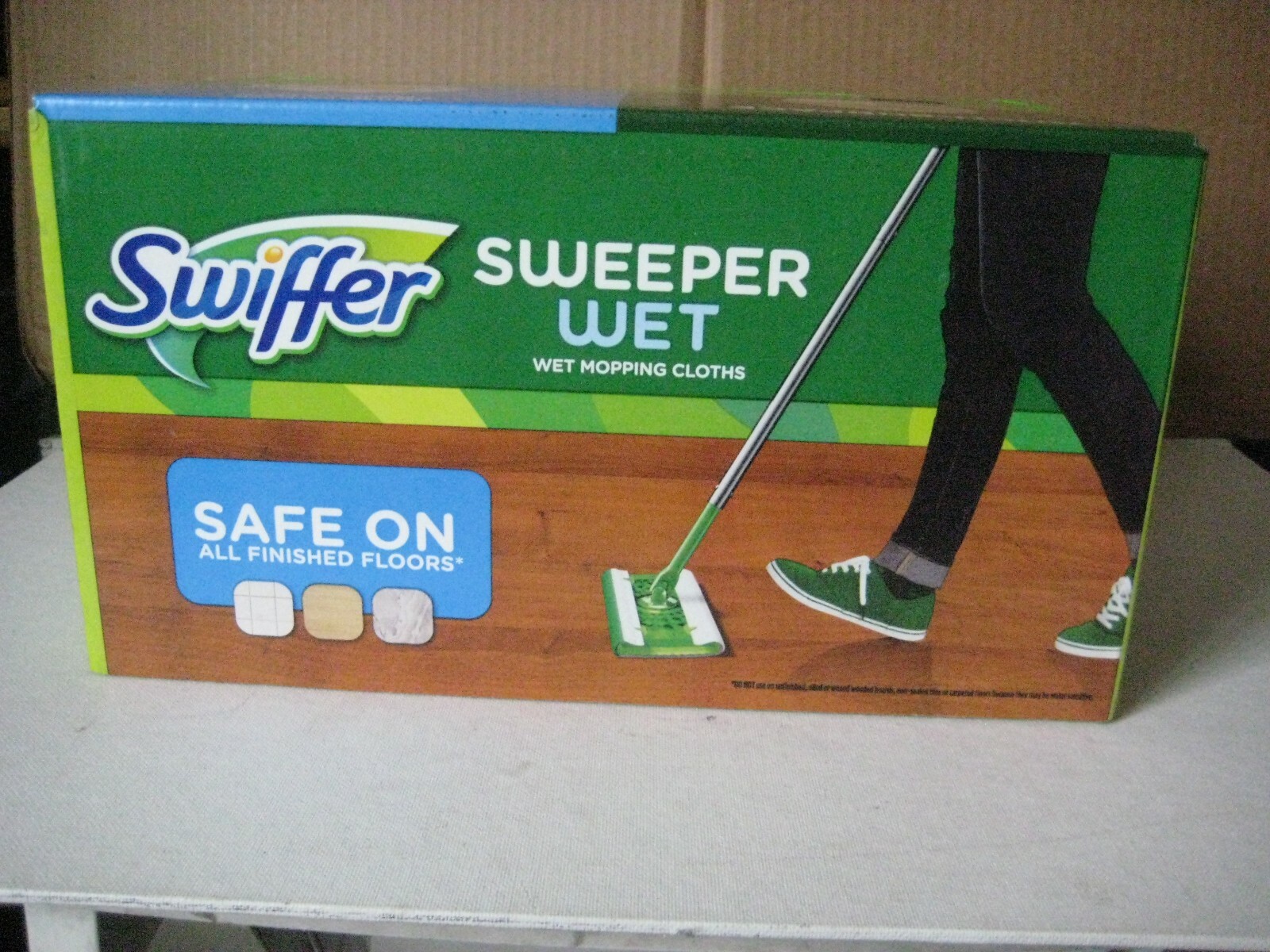 Swiffer Sweeper Wet Mopping Cloths Refills Open Window Fresh 32 Count Pack of 2
