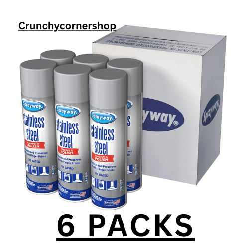 Sprayway Stainless Steel Cleaner and Polisher (15 oz, 6 pk.), SEALED!!!