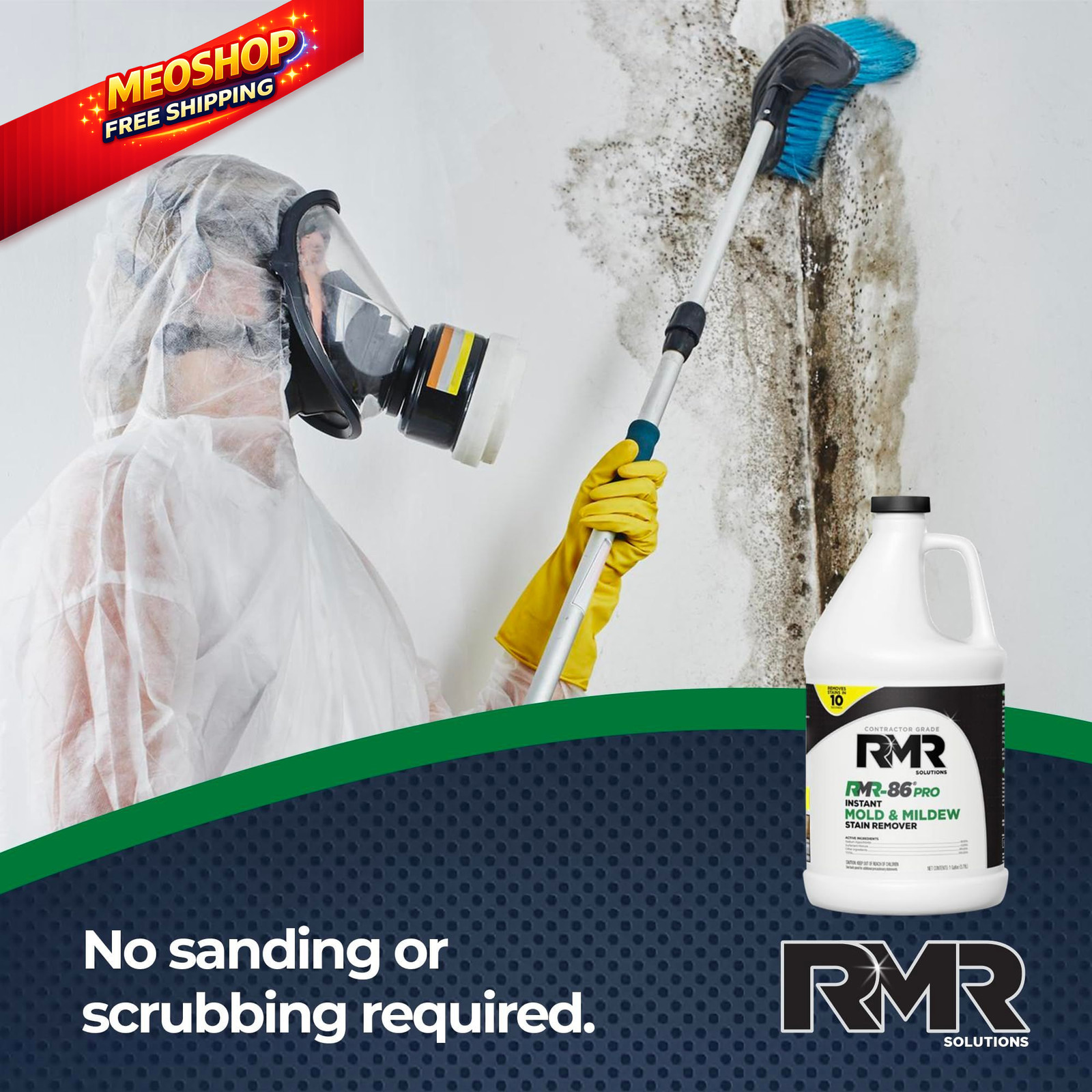 RMR-86 Pro Contractor Grade Mold Stain & 128 Fl Oz (Pack of 1), Pale Yellow