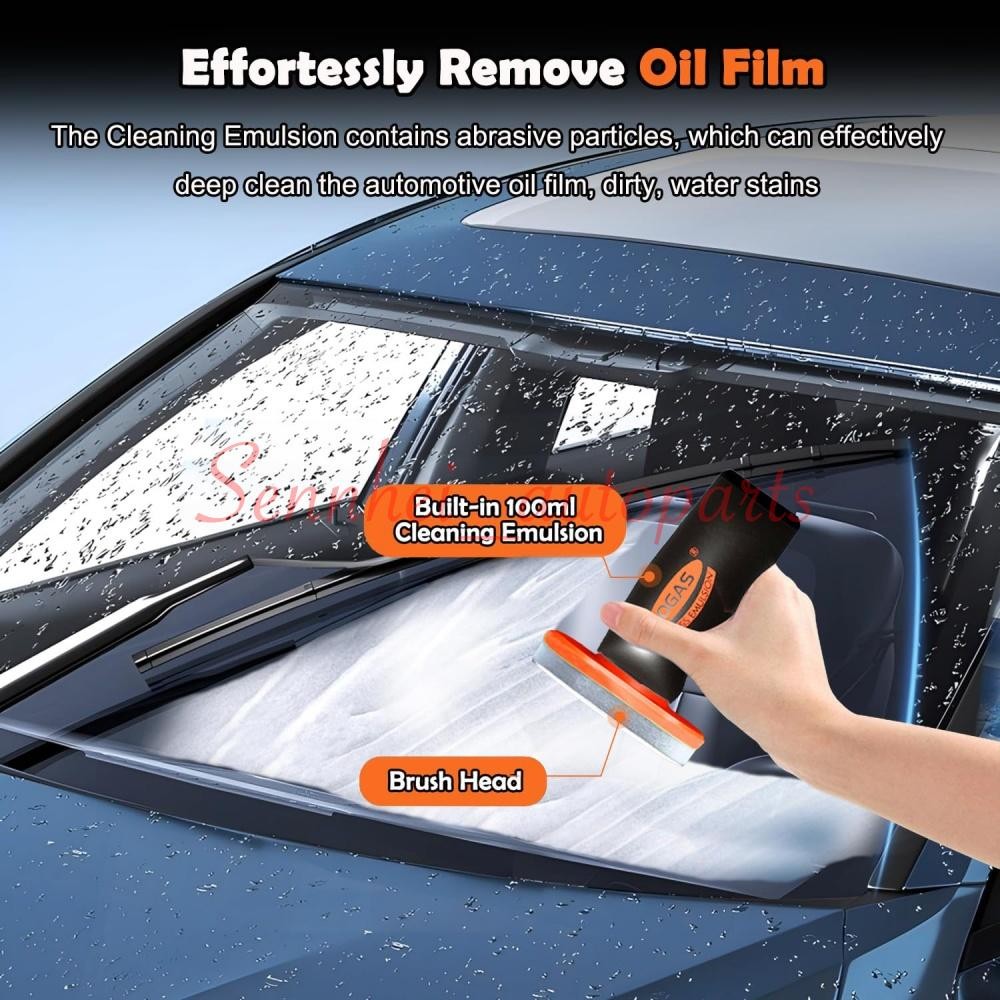 2PCS New For Car Window Glass Automotive Oil Film Cleaner Car Windshield Cleaner