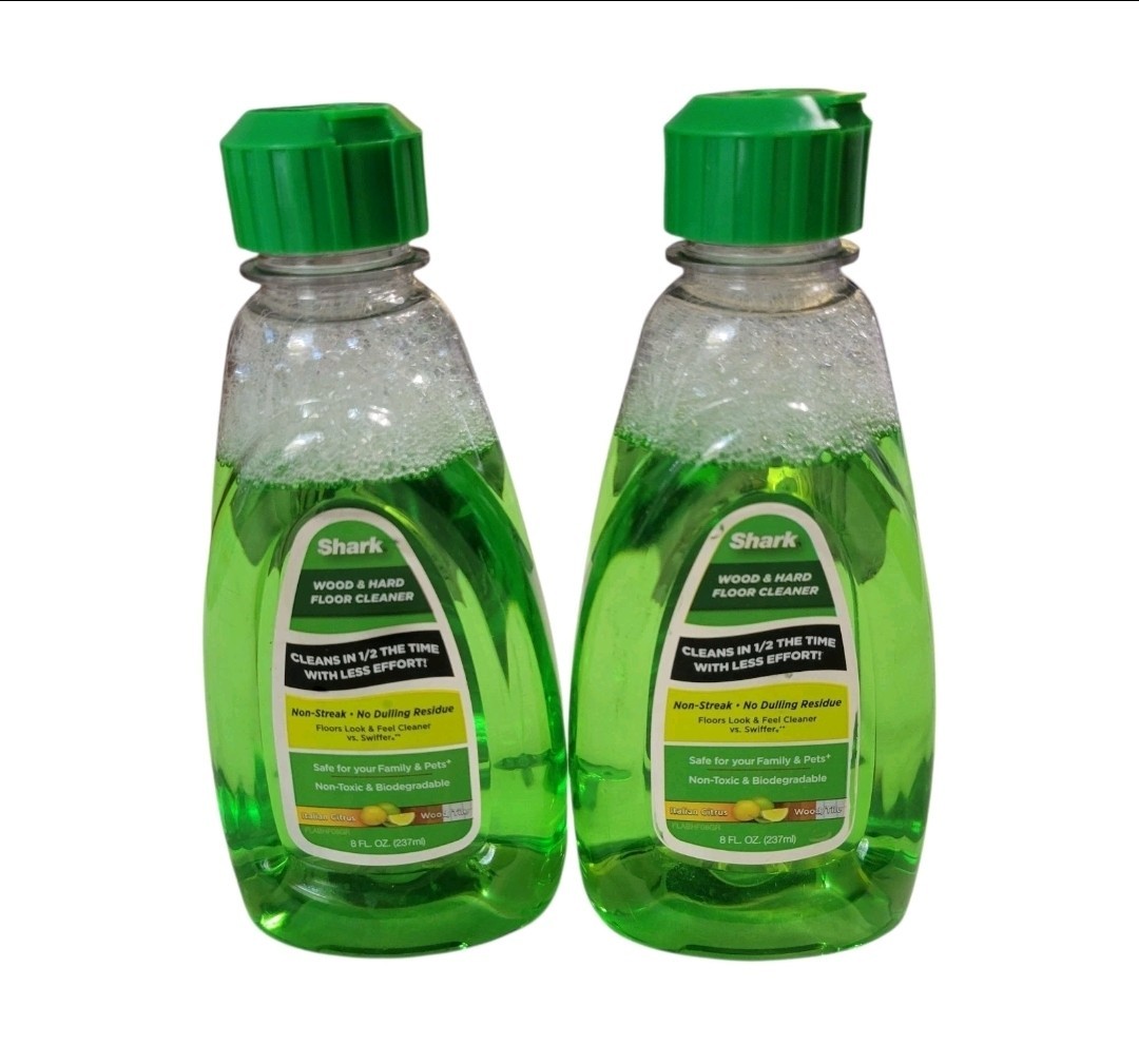 (2) Shark Wood Tile Hard Floor Cleaner Italian Citrus Non-Streak 8 Oz Sealed