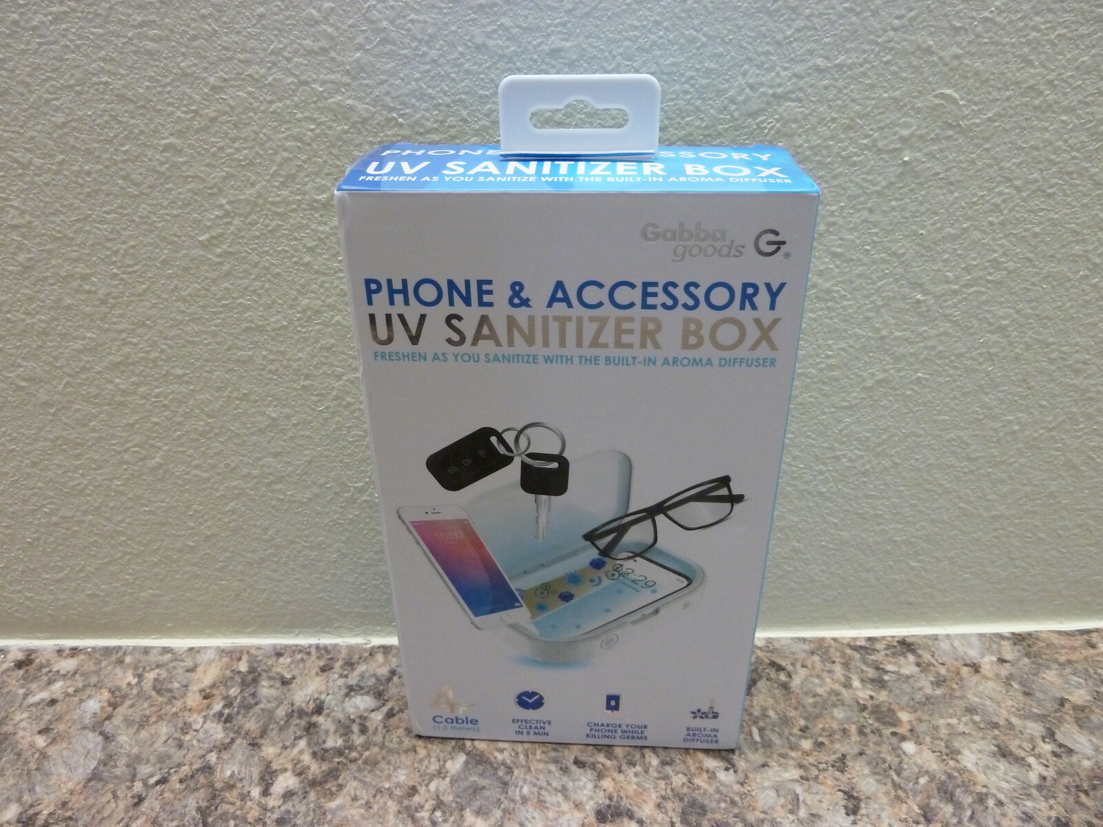 New Gabba Goods Phone & Accessory UV Sanitizer Box GG-UVB-01WH