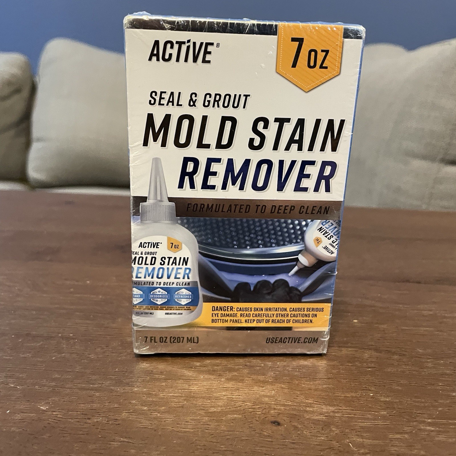 Active Mold Stain Remover Cleaner Seal Grout Deep Clean Heavy Duty Cleaner 7oz