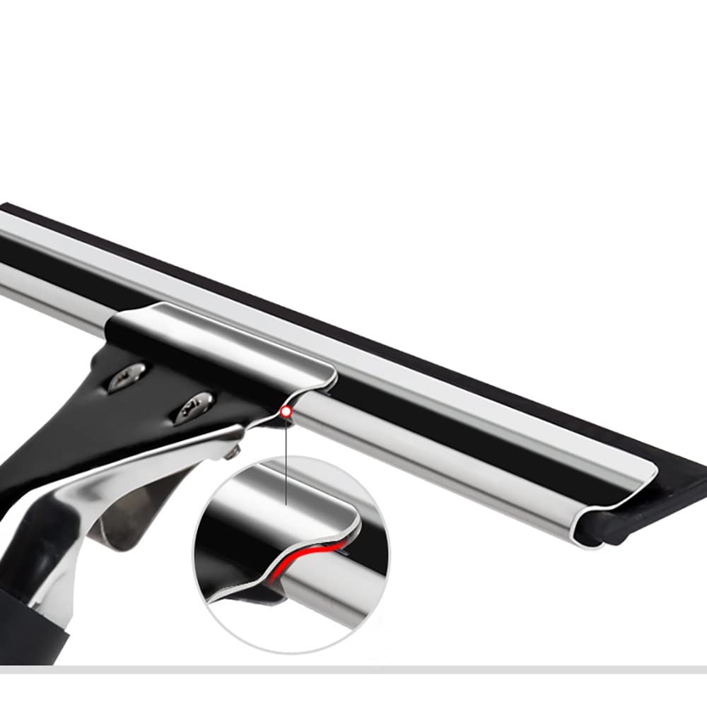 Black 15cm 6in Window Squeegee All Purpose Squeegee for Glass Shower Doors Car