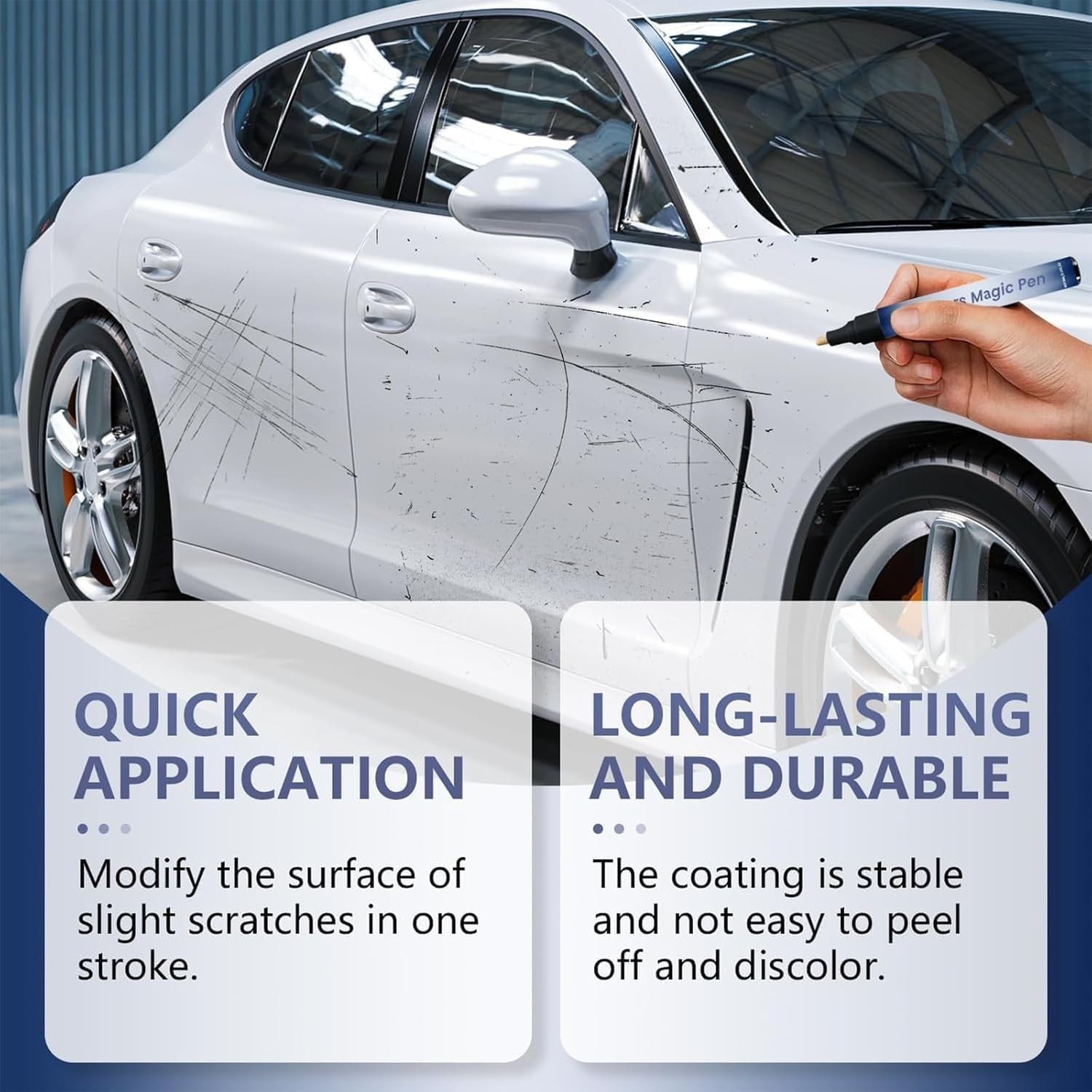 Magic Scratch Removal Pen for Cars – Easy Use, Quick Repair, 3 Pack, All Colors
