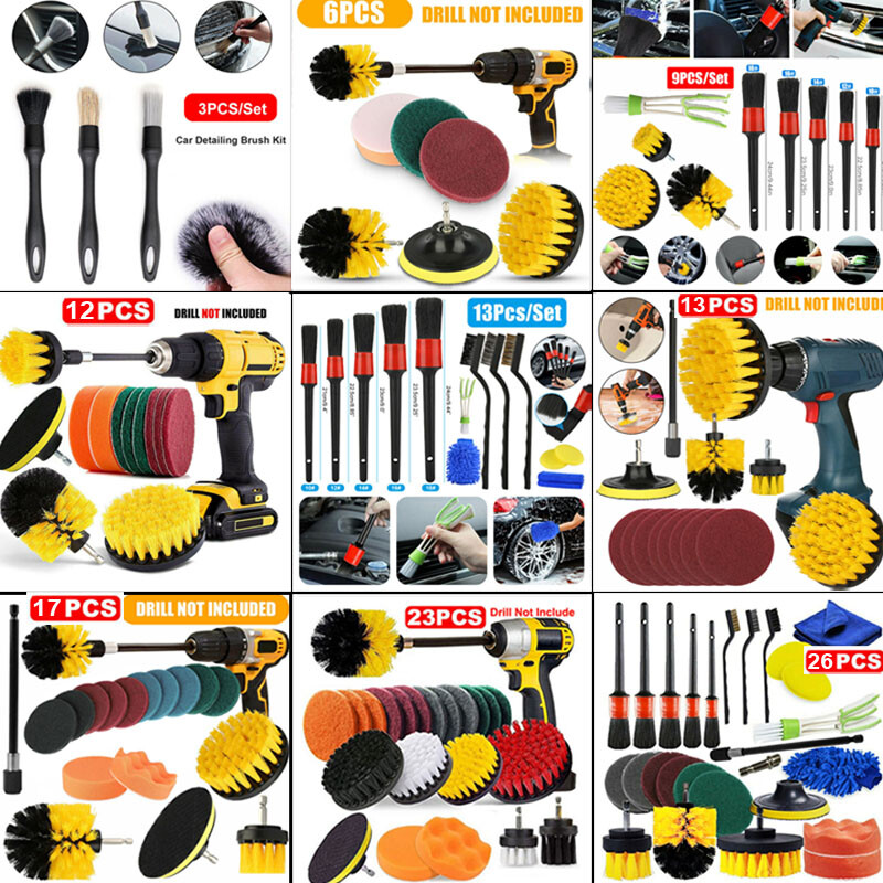 Drill Detailing Brush Power Scrubber Tile Grout Cleaning Polishing n Scrubbing