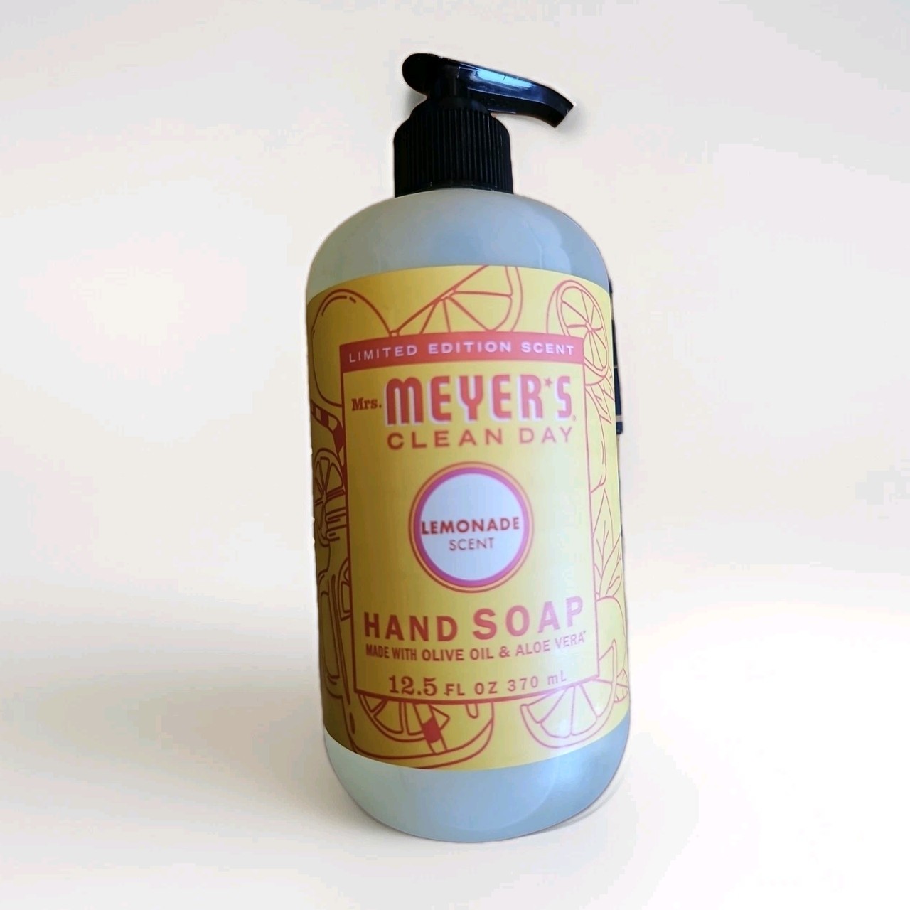 Mrs. Meyers Clean Day Liquid Hand Soap, Lemonade Scent, 12.5 Ounce Bottle