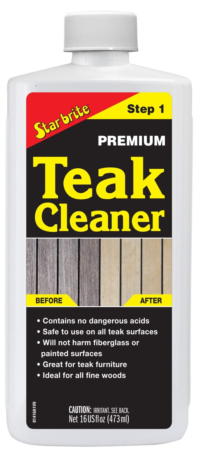 STAR BRITE Premium Teak Cleaner – Restore, Renew & 16 Fl Oz (Pack of 1)