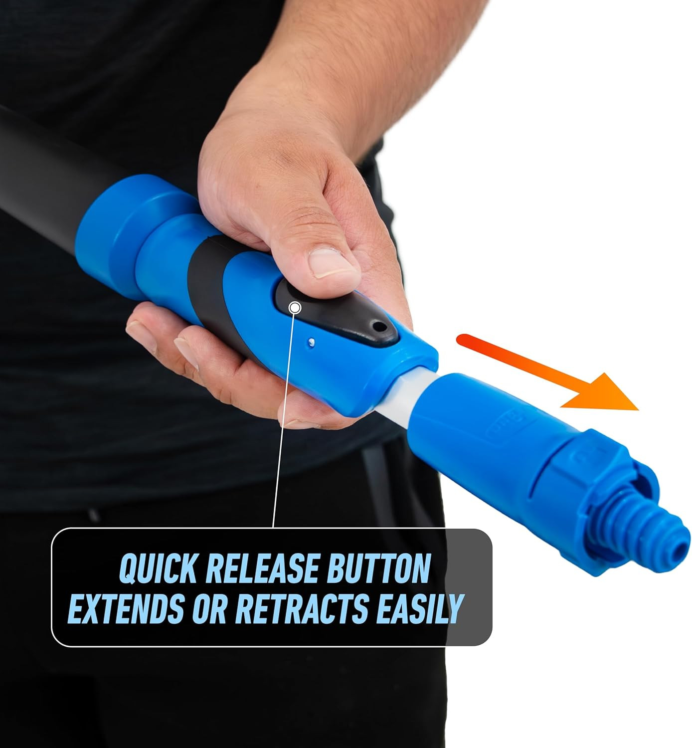 Professional Lock-On Wood & Composite Deck Brush with EZ Extend Pro Telescopic P