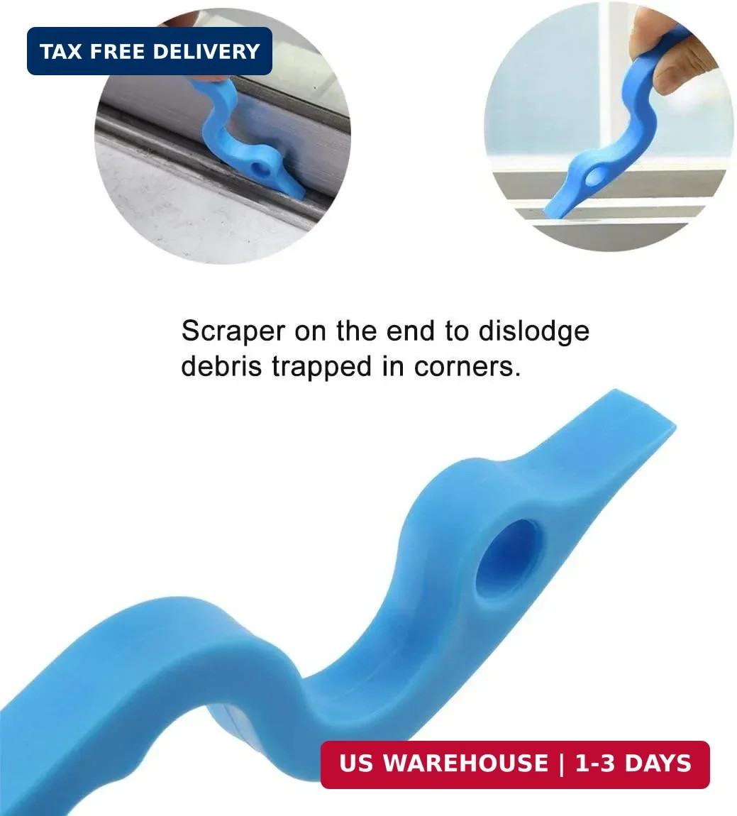 2pcs Hand-held Groove Gap Cleaning Tools Door Window Track Kitchen Cleaning Brus