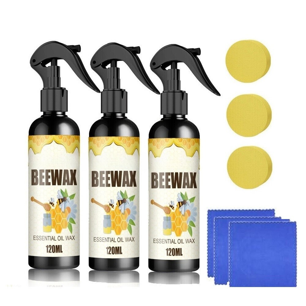Beeswax Multi-Surface Floor Polish Spray, Waterproof Anti-Crack Home Care