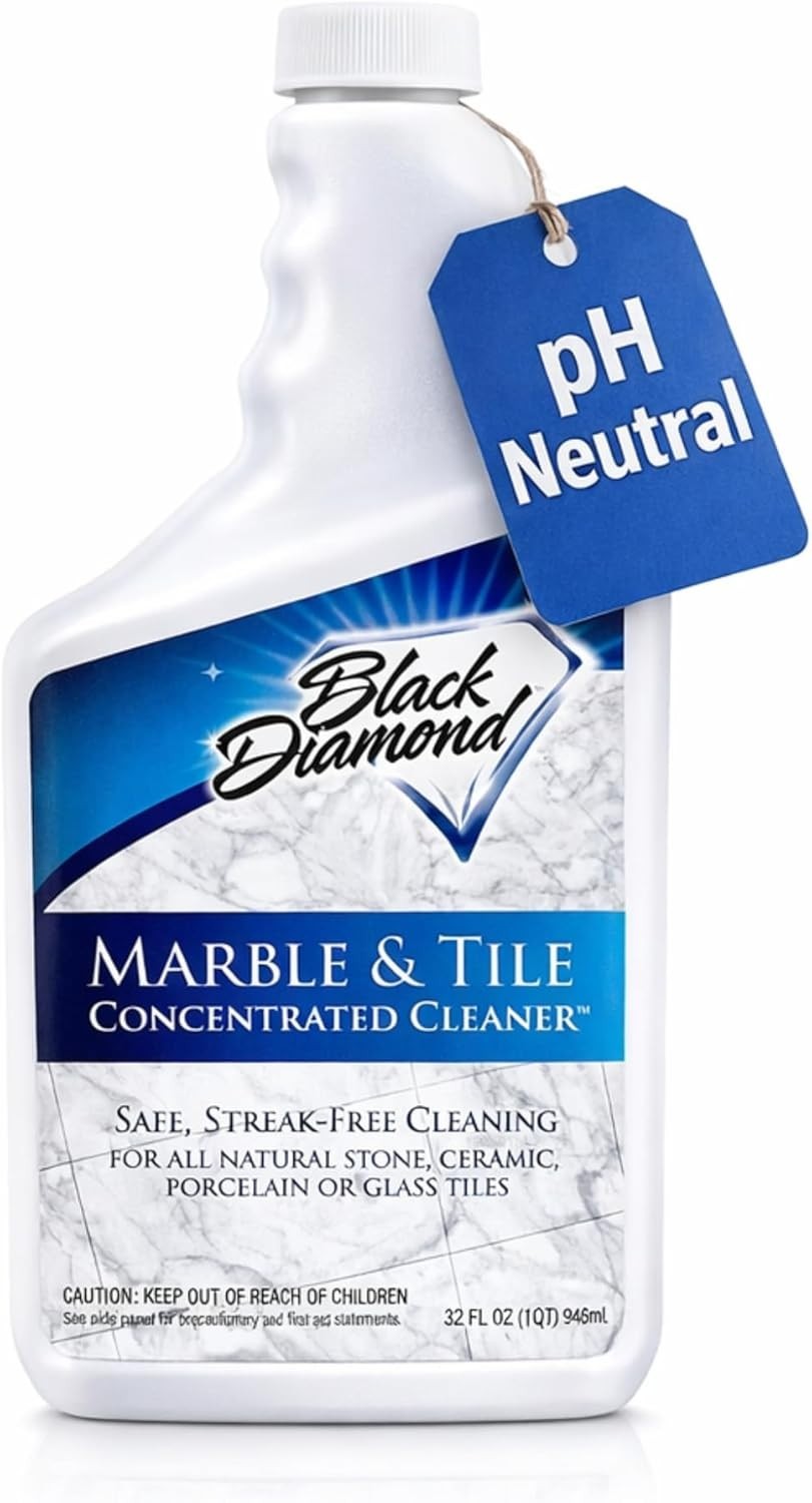 Marble & Tile Floor Cleaner Concentrate, pH Neutral, Streak-Free & No-Rinse F…