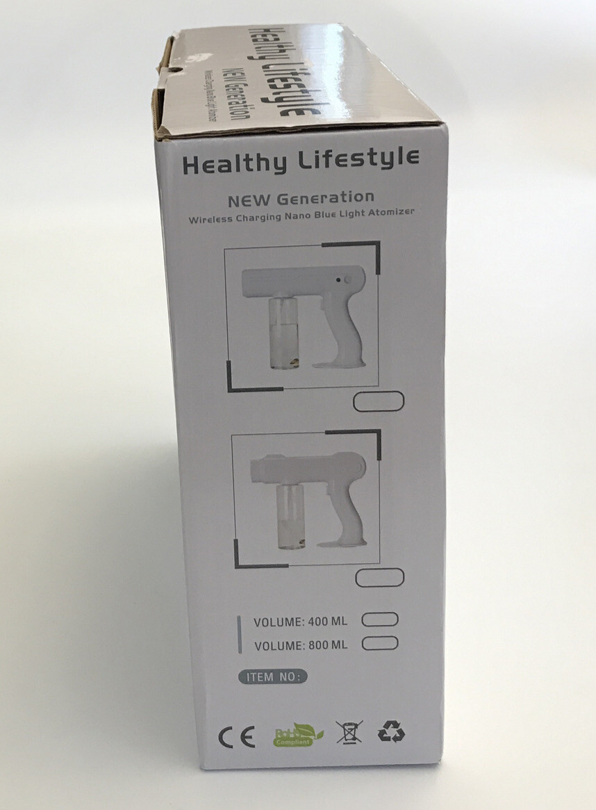 New Healthy Lifestyle New Generation Wireless Charging Nano Blue Light Atomizer.