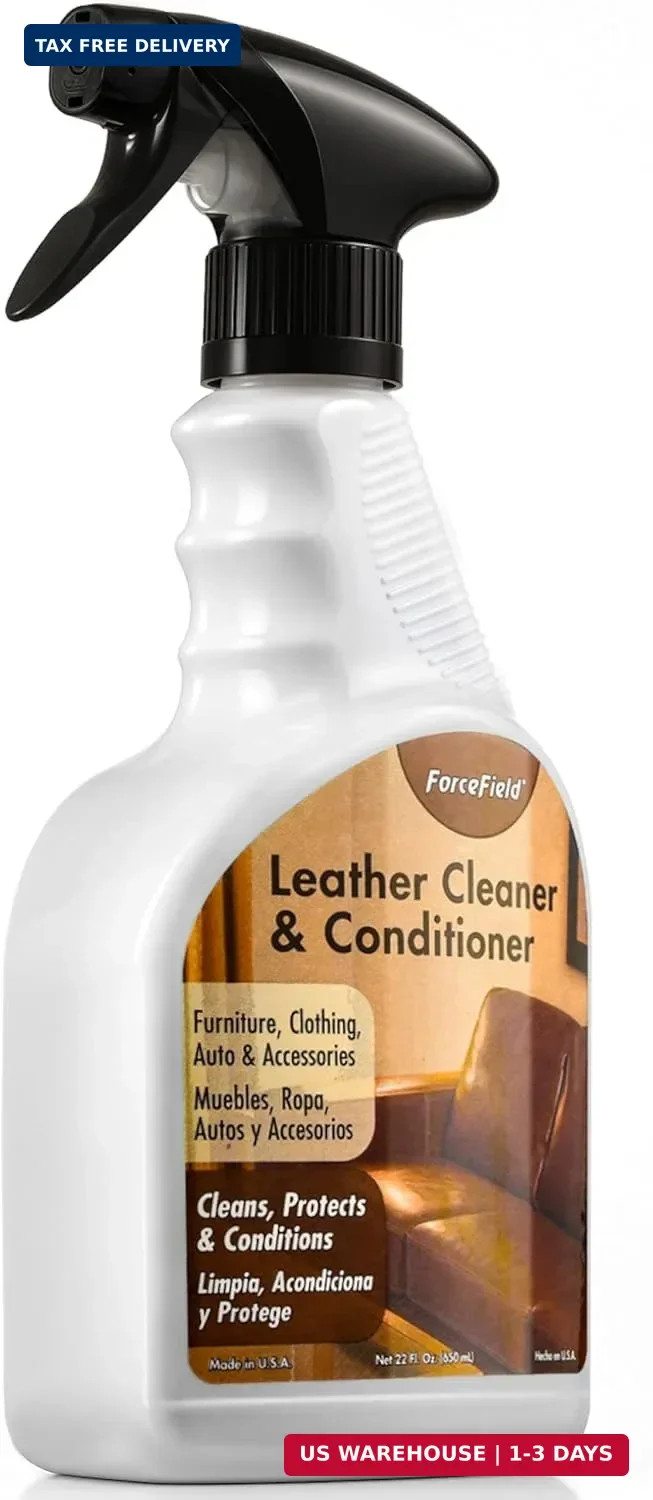 ForceField 2-in-1 Leather Cleaner & Conditioner (22oz) – Restores Natural Oils,
