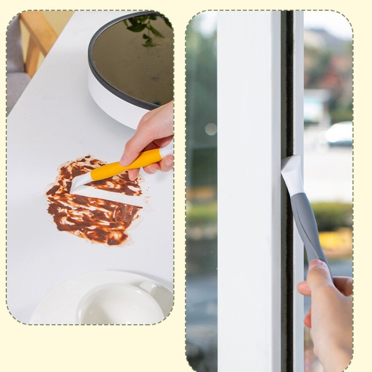 2 IN 1 Multifunctional Gap With Wire Scratch Brush and Wire Scratch Brush
